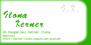 ilona kerner business card